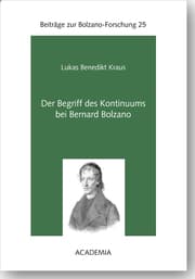 Cover von Der Begriff des Kontinuums bei Bernard Bolzano