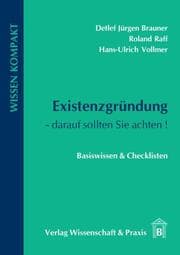 Cover von Existenzgründung - darauf sollten Sie achten.