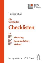 Cover von Die wichtigsten Checklisten zu Marketing - Kommunikation - Verkauf.