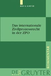 Cover von Das internationale Zivilprozessrecht in der ZPO