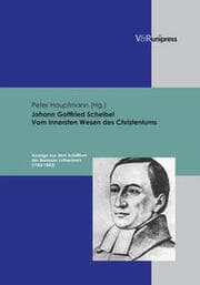 Cover von Johann Gottfried Scheibel. Vom innersten Wesen des Christentums
