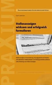 Cover von Stellenanzeigen wirksam und erfolgreich formulieren