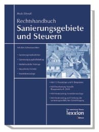 Cover von Rechtshandbuch Sanierungsgebiete und Steuern