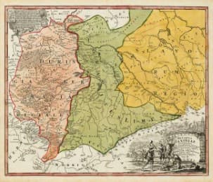 Cover von Historische Karte: Burgen-, Ritter- und Klösterkarte Thüringen, Sachsen und Obersachsen 1000-1400, Tab III - 1732