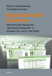 Cover von Biografische Lexika im Internet