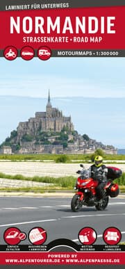 Cover von MoTourMaps Normandie Auto- und Motorradkarte 1:300.000