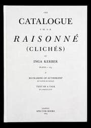 Cover von Catalogue Raisonné (Clichés)