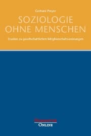 Cover von Soziologie ohne Menschen