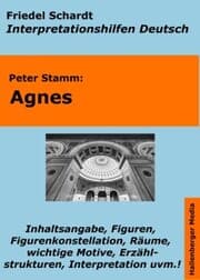 Cover von Agnes (Peter Stamm) - Lektürehilfe und Interpretationshilfe. Interpretationen und Vorbereitungen für den Deutschunterricht.