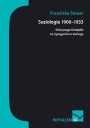 Cover von Soziologie 1900-1933