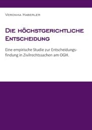 Cover von Die höchstgerichtliche Entscheidung