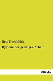 Cover von Hygiene der geistigen Arbeit