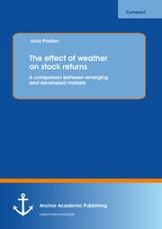 Cover von The effect of weather on stock returns: A comparison between emerging and developed markets