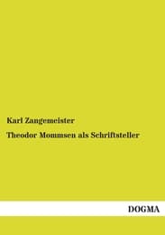 Cover von Theodor Mommsen als Schriftsteller