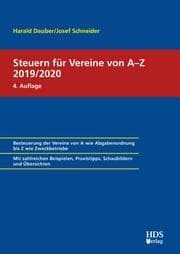 Cover von Steuern für Vereine von A-Z 2019/2020