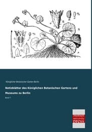 Cover von Notizblätter des Königlichen Botanischen Gartens und Museums zu Berlin