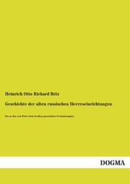 Cover von Geschichte der alten russischen Heereseinrichtungen