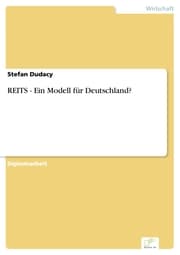 Cover von REITS - Ein Modell für Deutschland?