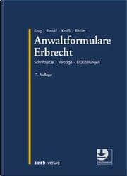 Cover von Anwaltformulare Erbrecht