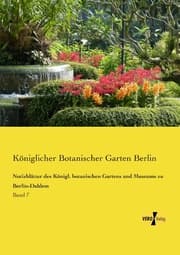 Cover von Notizblätter des Königl.botanischen Gartens und Museums zu Berlin-Dahlem