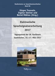 Cover von Elektronische Sprachsignalverarbeitung 2017
