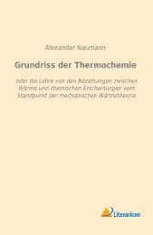 Cover von Grundriss der Thermochemie