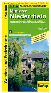 Cover von Mittlerer Niederrhein Wander- und Freizeitkarte