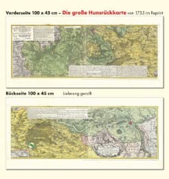 Cover von Das alte Hunsrück: Große Hunsrückkarte 1735 (Plano)