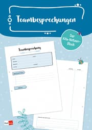 Cover von Der Kita-Notizen-Block: Teambesprechungen