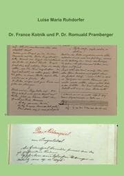 Cover von Dr. France Kotnik und P. Dr. Romuald Pramberger