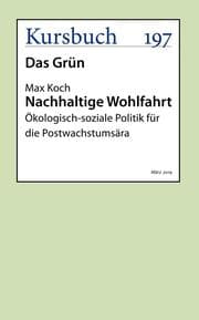 Cover von Nachhaltige Wohlfahrt