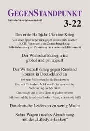 Cover von GegenStandpunkt 3-22