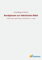 Cover von Randglossen zur hebräischen Bibel