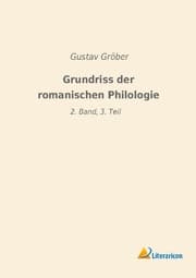 Cover von Grundriss der romanischen Philologie