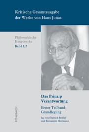 Cover von Kritische Gesamtausgabe der Werke von Hans Jonas - Philosophische Hauptwerke: Bd. I/2a