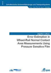 Cover von Error Estimation in Wheel-Rail Normal Contact Area Measurements Using Pressure Sensitive Film