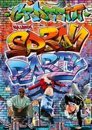 Cover von GRAFFITI Malbuch - SPRAY PARTY - für Teenager mit 50 coolen Malvorlagen