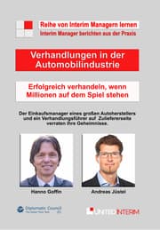Cover von Verhandlungen in der Automobilindustrie