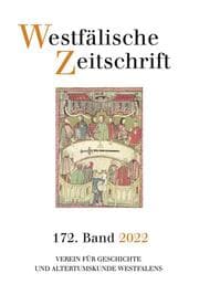 Cover von Westfälische Zeitschrift 172. Band 2022