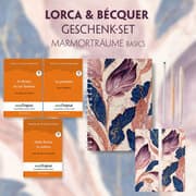 Cover von Lorca & Bécquer Geschenkset - 3 Bücher (mit Audio-Online) + Marmorträume Schreibset Basics