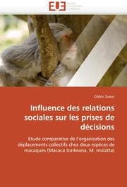 Cover von Influence des relations sociales sur les prises de decisions