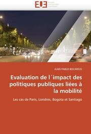Cover von Evaluation de l''impact des politiques publiques liées à la mobilité