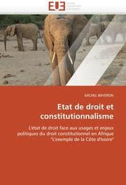 Cover von Etat de droit et constitutionnalisme