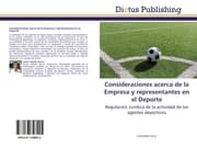 Cover von Consideraciones acerca de la Empresa y representantes en el Deporte