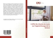 Cover von L'effet du résumé de texte sur l'apprentissage de la lecture
