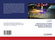 Cover von Optimization of EDM Parameters Using Grey Relational Analysis