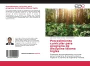 Cover von Procedimiento curricular para programa de disciplina Idioma Inglés
