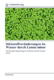 Cover von Stickstoffveränderungen im Wasser durch Lemna minor