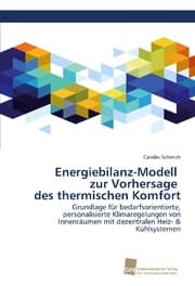 Cover von Energiebilanz-Modell zur Vorhersage des thermischen Komfort