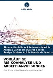 Cover von VORLÄUFIGE RISIKOANALYSE UND ARBEITSANWEISUNGEN: